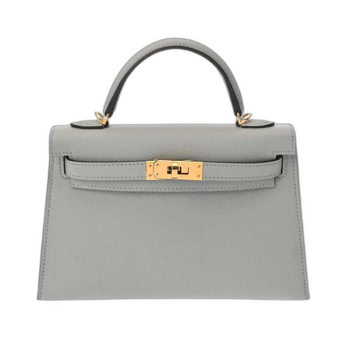 エルメス ミニケリー2 2WAY ブルーグラシエ ヴォーエプソン レディース バッグ